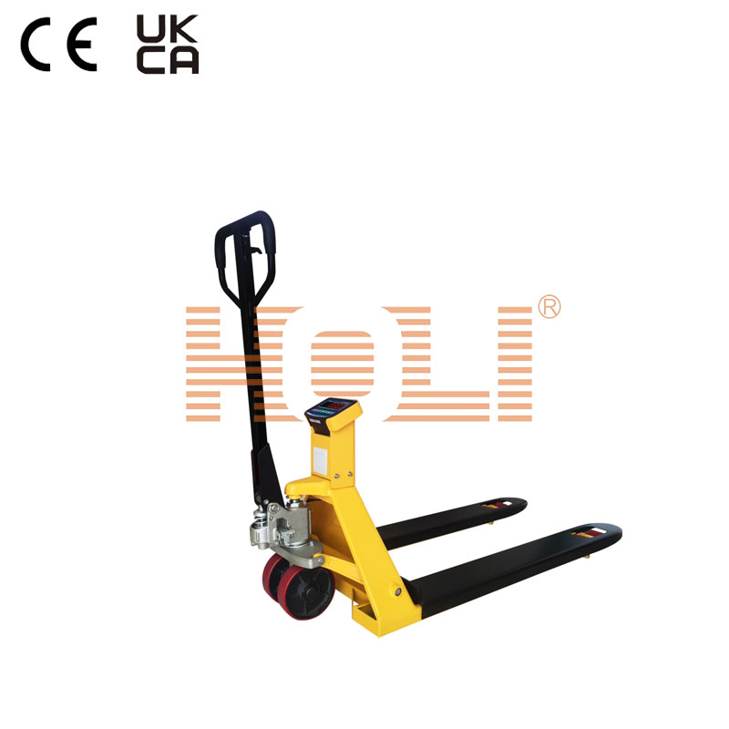 HPS-BP Hydraulic Pallet Scale for wooden pallet, warehouse logistic, easy pull and stearing, with HL318L series indicator