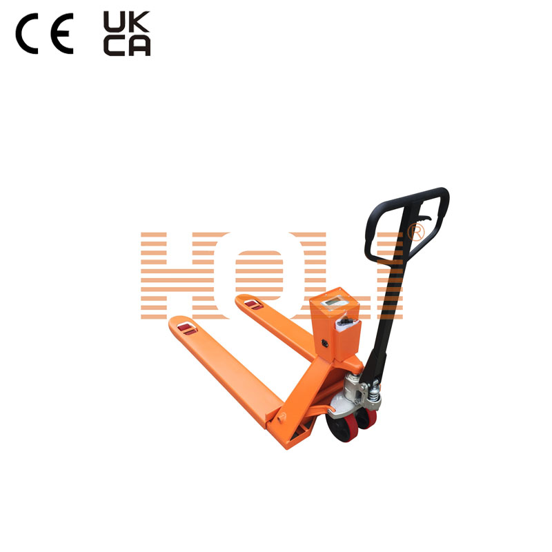 HPS-A Hydraulic Pallet Scale for wooden pallet, warehouse logistic, easy pull and stearing